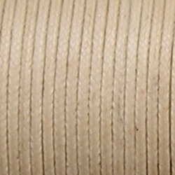 Waxcord. 2mm. Creme. Per meter.