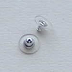 Achterkant Oorsteker. Kunststof Metaal. per stuk