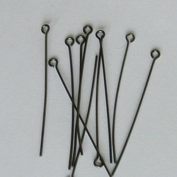 Eyepins. 0.7x32mm. Blackplated. zakje 100 stuks voor