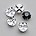 Rijgkastje Silverplated voor ss20 Swarovski plaksteen. Per 100 stuks
