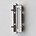 Rijgkastje 2 gaats. Zilverkleurig voor Swarovski baquette 21x7mm. art. 57410