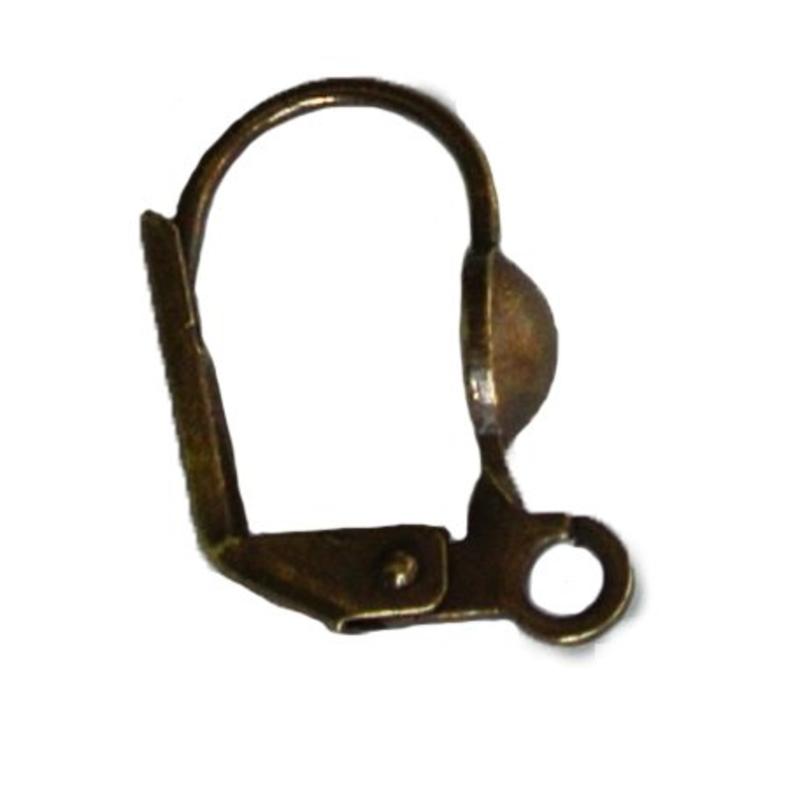 Klapoorhaakje. Bronskleurig. Hoogwaardige. Kwaliteit. Brass.