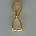 Hangertje Goudkleurig. 4x13mm. Voor kleine Pendant hangertjes.