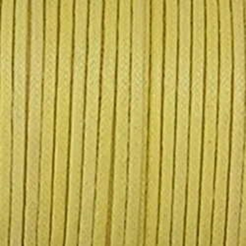 Waxkoord. 1mm. Geel. Per meter van de rol