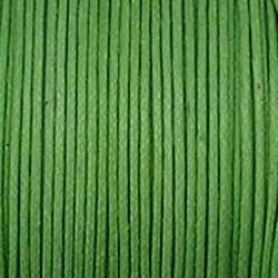 Waxkoord. 1mm. Groen. Per meter van de rol