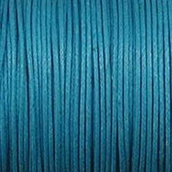 Waxcord. 1mm. Fel aqua. Per meter.