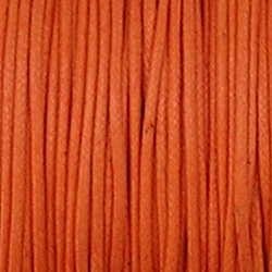 Waxcord. 1mm. Oranje. Per meter.