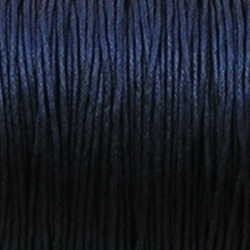 Waxkoord. 1mm. Blauw. Per meter van de rol