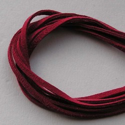 Imitatie Suede Veter. 3 mm x1 meter Fuchsia