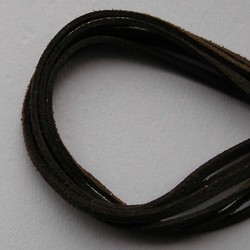 Imitatie Suede Veter. 3 mm x1 meter Donkerbruin