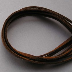 Imitatie Suede Veter. 3 mm x1 meter Koffie