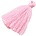 Kwastje. 25mm lengte Sweet Rose Pink