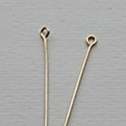 Eyepins. 0.7x45mm. Goudkleurig zakje 100 stuks.