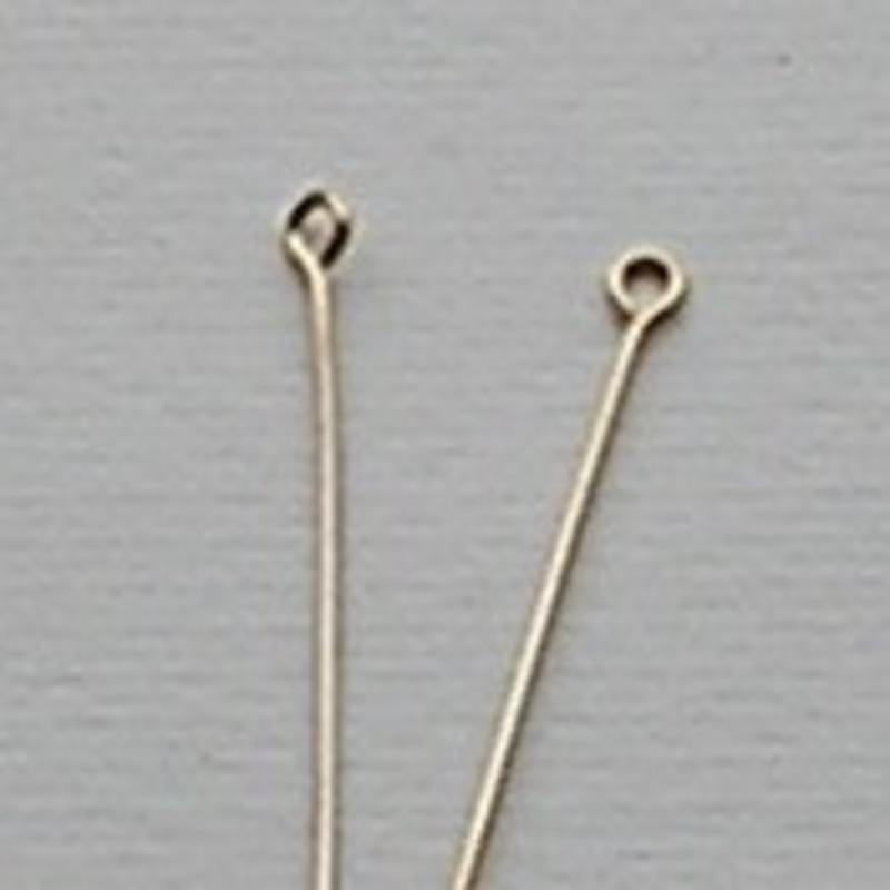 Eyepins. 0.7x32mm. Goudkleurig. 100 stuks voor