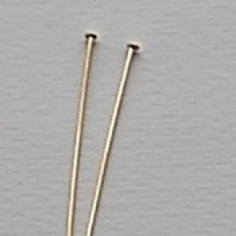 Nietstift. 0.7x32mm. Goudkleurig. 100 stuks voor