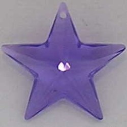 SWAROVSKI ELEMENTS Swarovski. Pendant Hanger. Ster. 28mm. Violet.