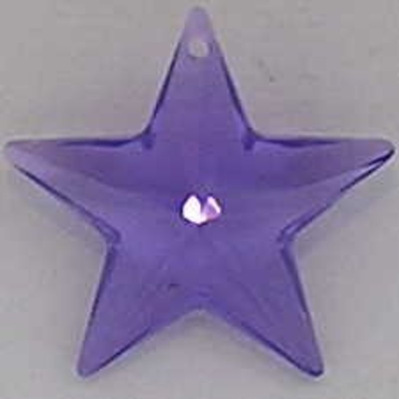 SWAROVSKI ELEMENTS Swarovski. Pendant Hanger. Ster. 28mm. Violet.
