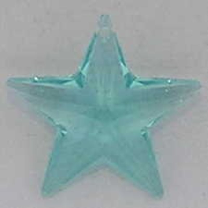 SWAROVSKI ELEMENTS Swarovski. Pendant Hanger. Ster. 28mm. Blue Zircon.