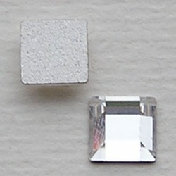 SWAROVSKI ELEMENTS Swarovski Plaksteen. Vierkant. Crystal. 6x6mm.