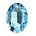 SWAROVSKI ELEMENTS Swarovski Fancy stone 4120 Aquamarine 13x18mm.