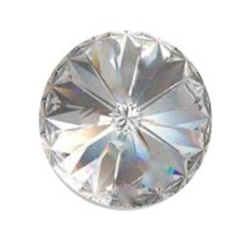 SWAROVSKI ELEMENTS Swarovski Rivolisteen 18mm. Crystal. Pointed Back.