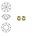 SWAROVSKI ELEMENTS Swarovski Similisteen 4mm pp32. xilion chaton Jonquil