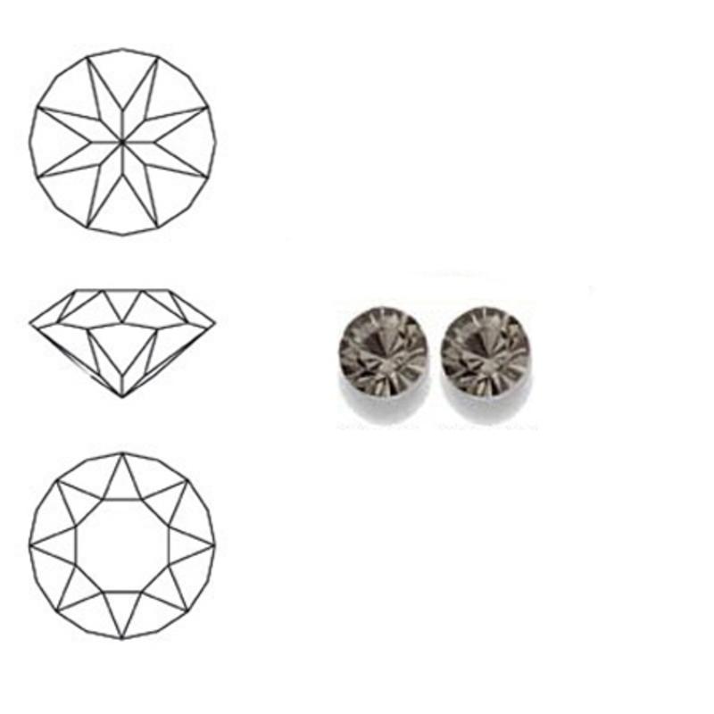 SWAROVSKI ELEMENTS Similisteen. Black Diamond. pp32. 4mm. Per stuk