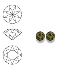 SWAROVSKI ELEMENTS Swarovski Similisteen 4mm pp32. xilion chaton Olivine