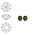 SWAROVSKI ELEMENTS Swarovski Similisteen 4mm pp32. xilion chaton Olivine