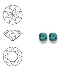 SWAROVSKI ELEMENTS Similisteen. Blue Zircon. pp32. 4mm. Per stuk