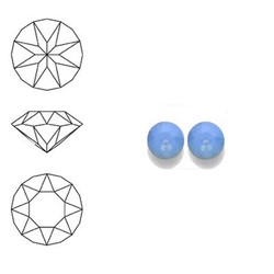 SWAROVSKI ELEMENTS Swarovski Similisteen 4mm pp32. xilion chaton Air Blue Opal