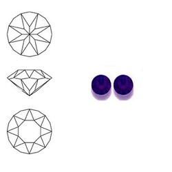 SWAROVSKI ELEMENTS Swarovski Similisteen 4mm pp32. xilion chaton Purple Velvet