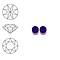 SWAROVSKI ELEMENTS Swarovski Similisteen 4mm pp32. xilion chaton Purple Velvet
