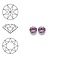 SWAROVSKI ELEMENTS Swarovski Similisteen 4mm pp32. xilion chaton Light Amethyst