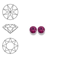 SWAROVSKI ELEMENTS Swarovski Similisteen 4mm pp32. xilion chaton Fuchsia