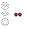 SWAROVSKI ELEMENTS Similisteen. Fuchsia. pp32. 4mm. Per stuk