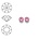 SWAROVSKI ELEMENTS Swarovski Similisteen 4mm pp32. xilion chaton Light Rose