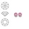 SWAROVSKI ELEMENTS Similisteen. Light Roze. pp32. 4mm. Per stuk