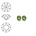 SWAROVSKI ELEMENTS Similisteen. Peridot. pp24. 3mm.