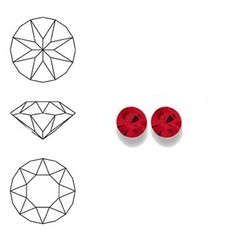 SWAROVSKI ELEMENTS Similisteen. Rood. pp24. 3mm.