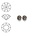 SWAROVSKI ELEMENTS Similisteen. Black Diamond. pp24. 3mm. Per stuk