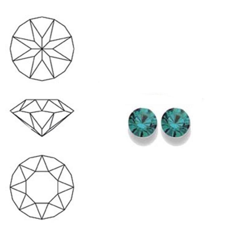 SWAROVSKI ELEMENTS Similisteen. Blue Zircon. pp24. 3mm. Per stuk