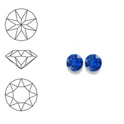 SWAROVSKI ELEMENTS Similisteen. Capri Blue. pp24. 3mm. Per stuk