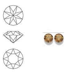 SWAROVSKI ELEMENTS Similisteen. Light Colorado Topaas. pp19. 2.5-2.6mm. Per stuk