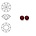 SWAROVSKI ELEMENTS Similisteen. Siam. pp19. 2.5-2.6mm. Per stuk