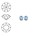 SWAROVSKI ELEMENTS Swarovski Similisteen 2.5mm pp19. xilion chaton Light Sapphire