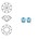 SWAROVSKI ELEMENTS Swarovski Similisteen 2.5mm pp19. xilion chaton Aquamarine