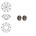 SWAROVSKI ELEMENTS Similisteen. Black Diamond. pp19. 2.5-2.6mm. Per stuk