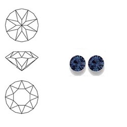 SWAROVSKI ELEMENTS Swarovski Similisteen 2.5mm pp19. xilion chaton Montana