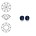 SWAROVSKI ELEMENTS Swarovski Similisteen 2.5mm pp19. xilion chaton Montana